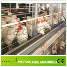 Sistema automático de alimentación en jaulas para pollos de engorde / reproductores serie Leon con CE